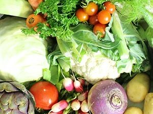 Panier de légumes de saison