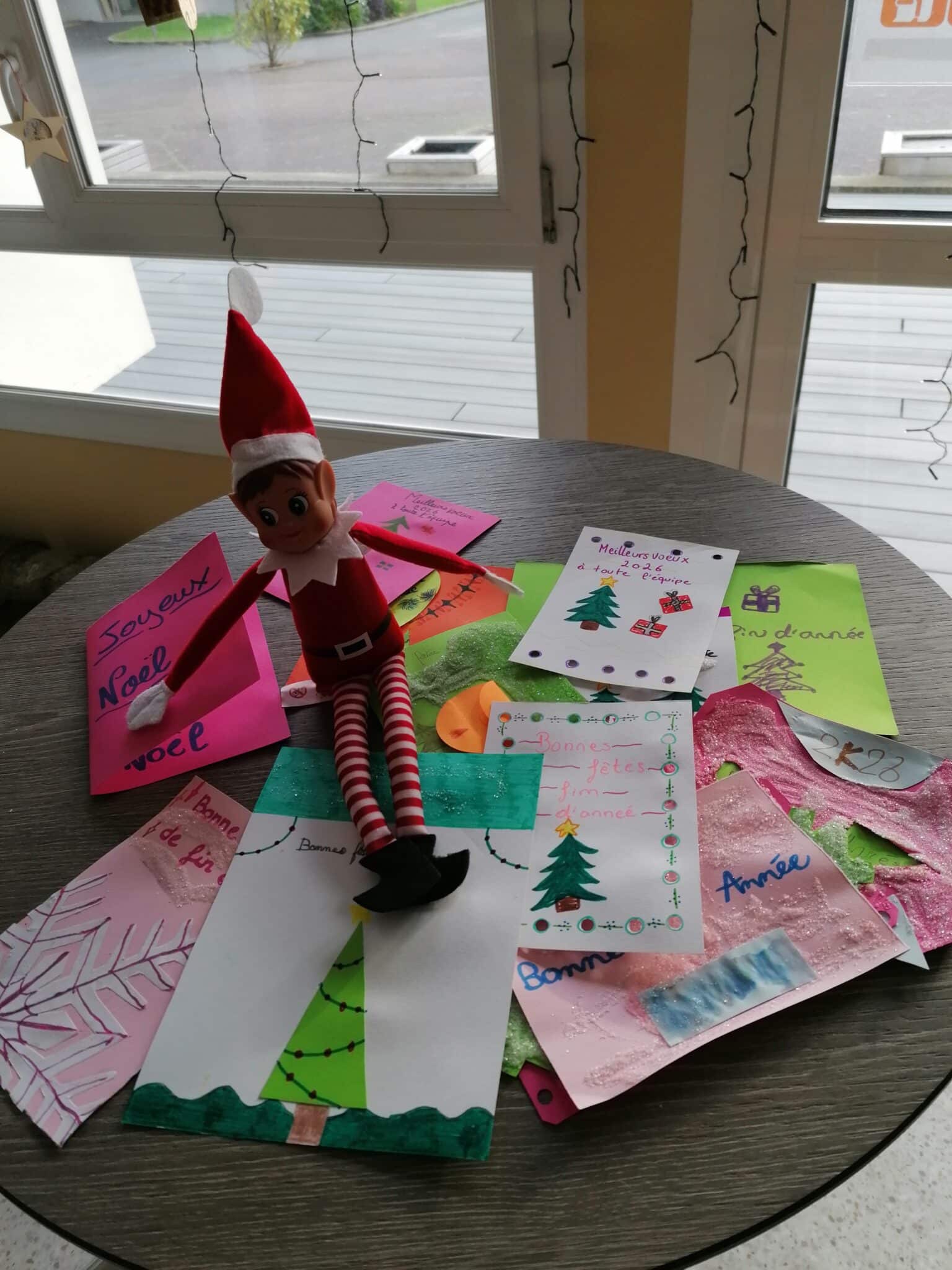 Lutin farceur carte de voeux